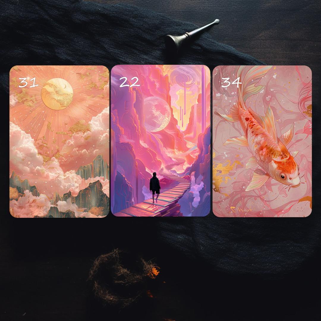 入手困難な海外デッキ✨可愛く美しい夢のような情景を描いた夢想のルノルマンカード