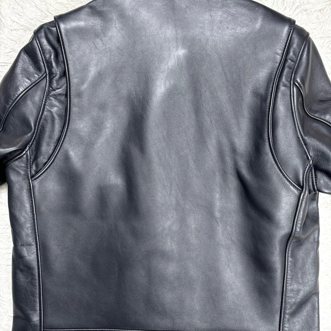 ✨美品・641XX✨ショット　シングル　ライダースジャケット　ブラック　7009