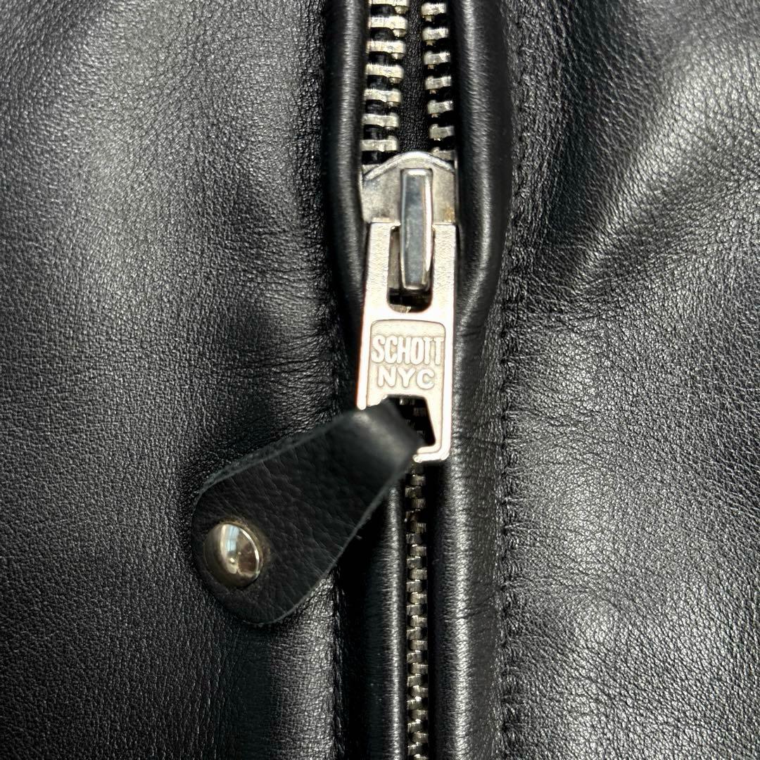 ✨美品・641XX✨ショット　シングル　ライダースジャケット　ブラック　7009