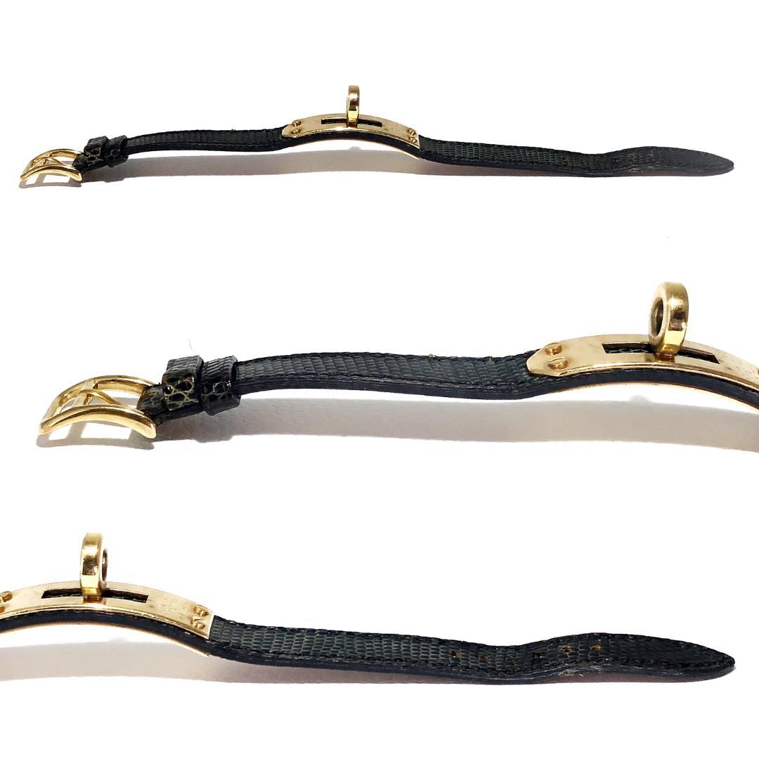 エルメス／ケリー用 替えベルト パイソンレザー ブラック／純正尾錠 GP