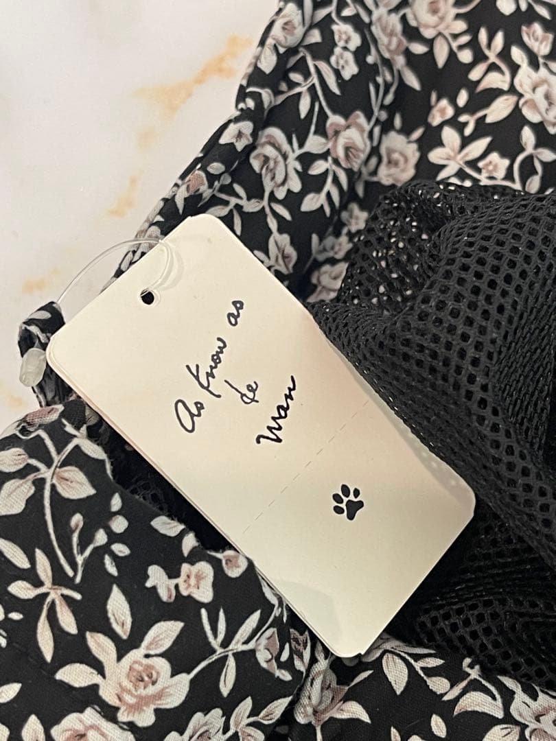 【新品】as know as de wan★小花柄シャーリングスリング M