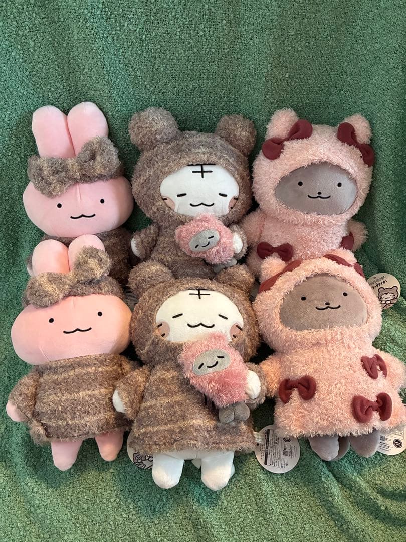 ホワイトタイガーとブラックタイガー　ルームウェアBIGぬいぐるみ　コンプ　16点