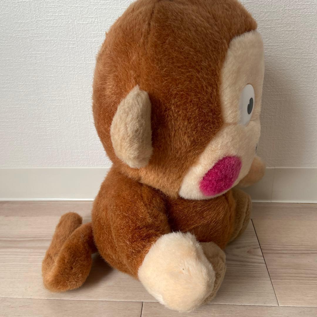 サンリオ旧ロゴ　おさるのもんきちぬいぐるみ 30cm 平成レトロ激レアグッズ