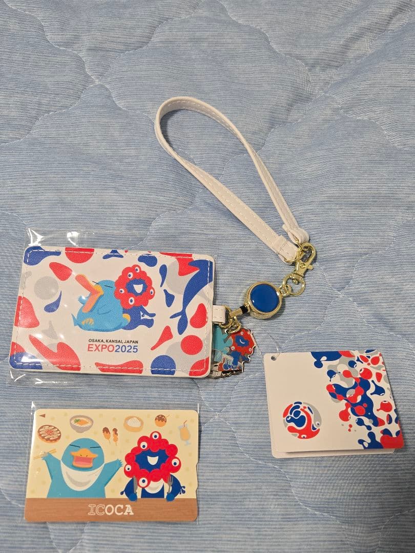 大阪・関西万博限定ICOCAカードと合皮ケース EXPO2025ミャクミャク
