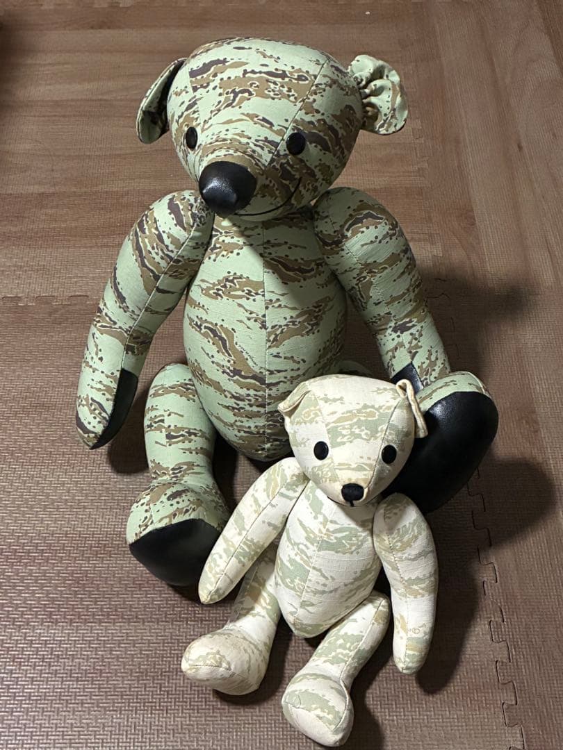 迷彩柄クマのぬいぐるみセット