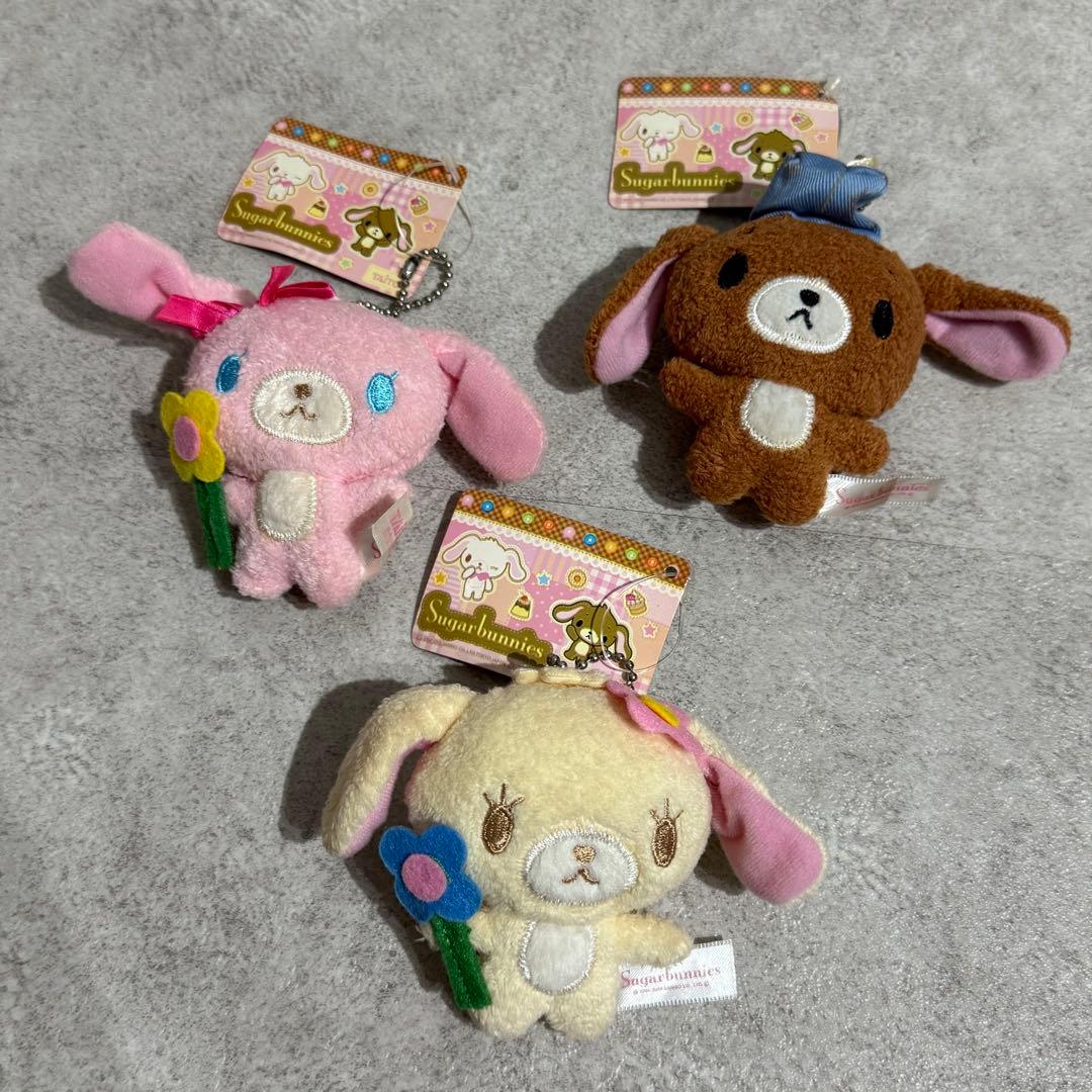 【3個セット】シュガーバニーズ　ミニぬいぐるみ with はなうさ TAiTO
