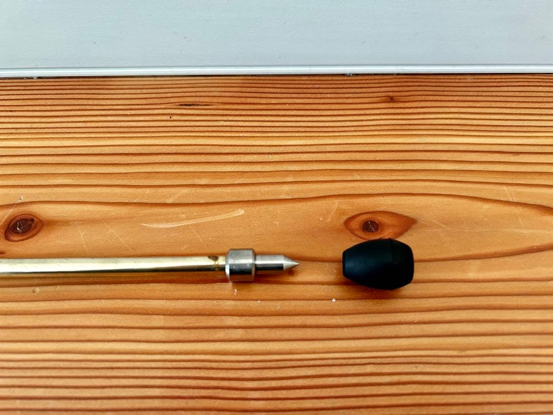 MITSUKE バスクラリネット用エンドピン チタン入り真鍮 (先端：チタン)