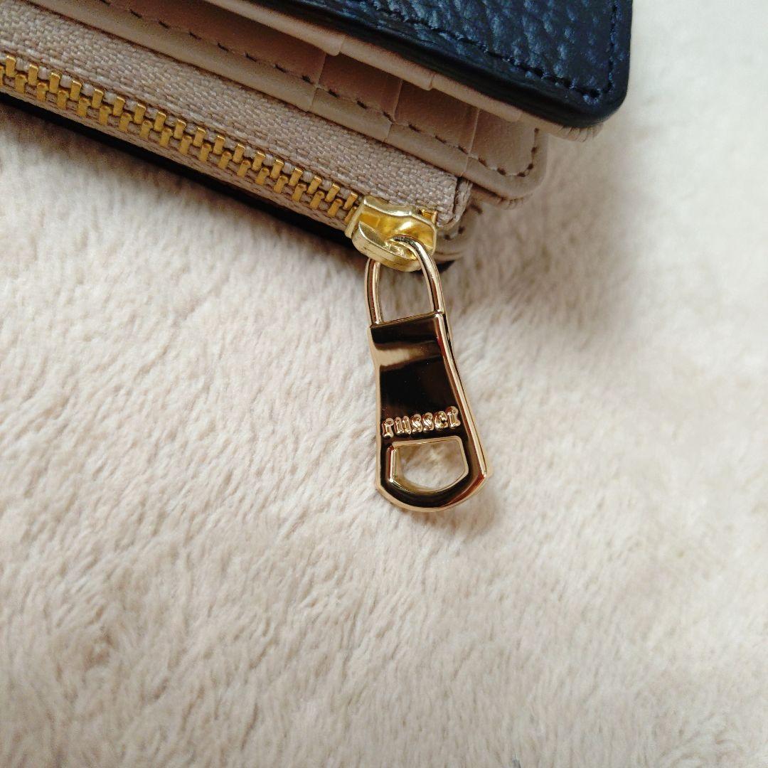 russet ラシット モノグラムプレートハーフウォレット 未使用