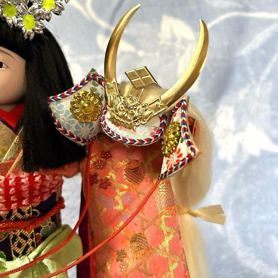 八重垣姫 赤姫 豊玉作 特選舞踊人形 衣装人形 日本人形 舞踊 兜 市松人形