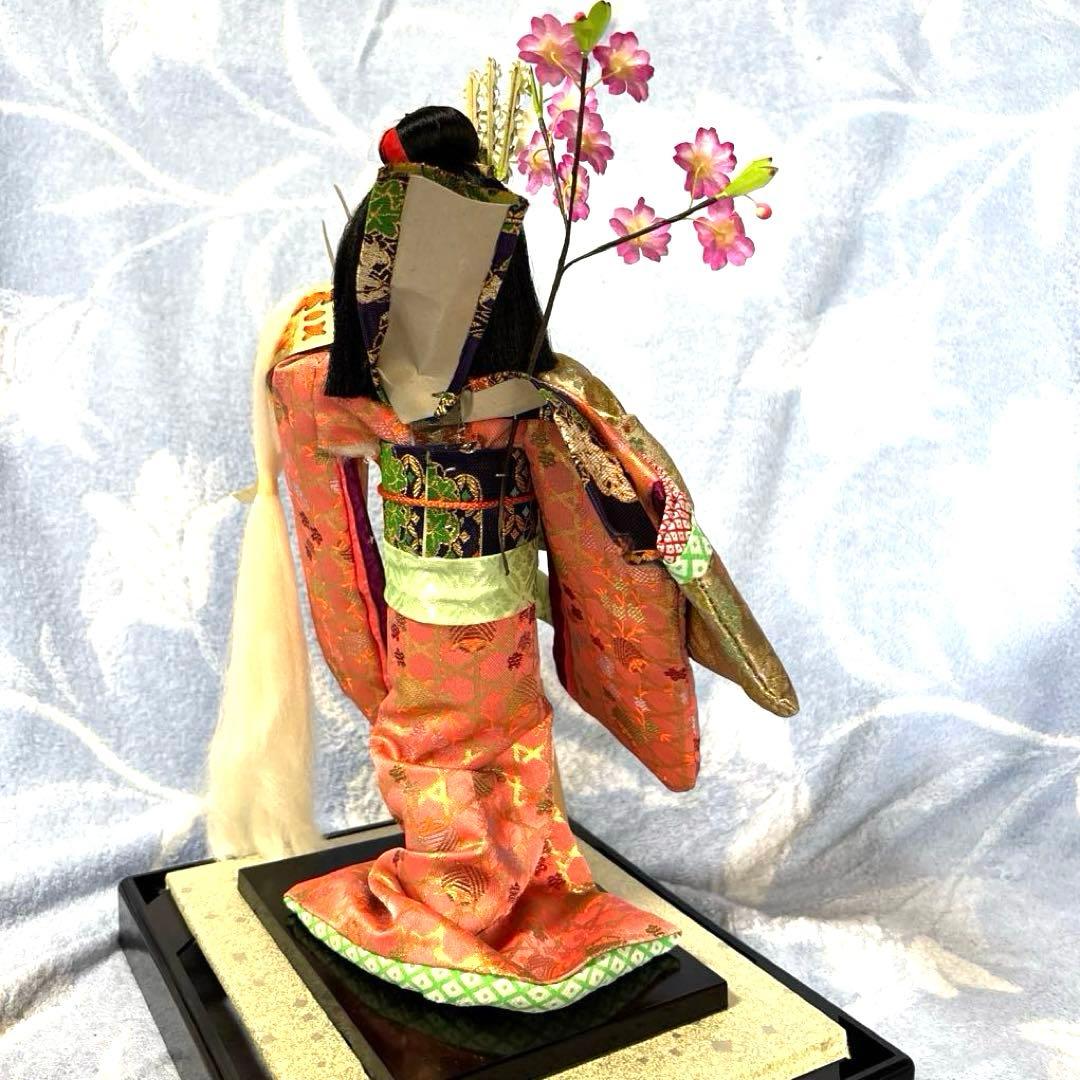八重垣姫 赤姫 豊玉作 特選舞踊人形 衣装人形 日本人形 舞踊 兜 市松人形
