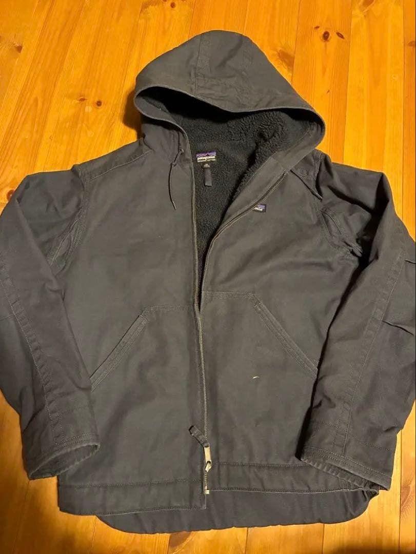 【廃番】Patagonia ラインドキャンバスフーディー XS ネイビー