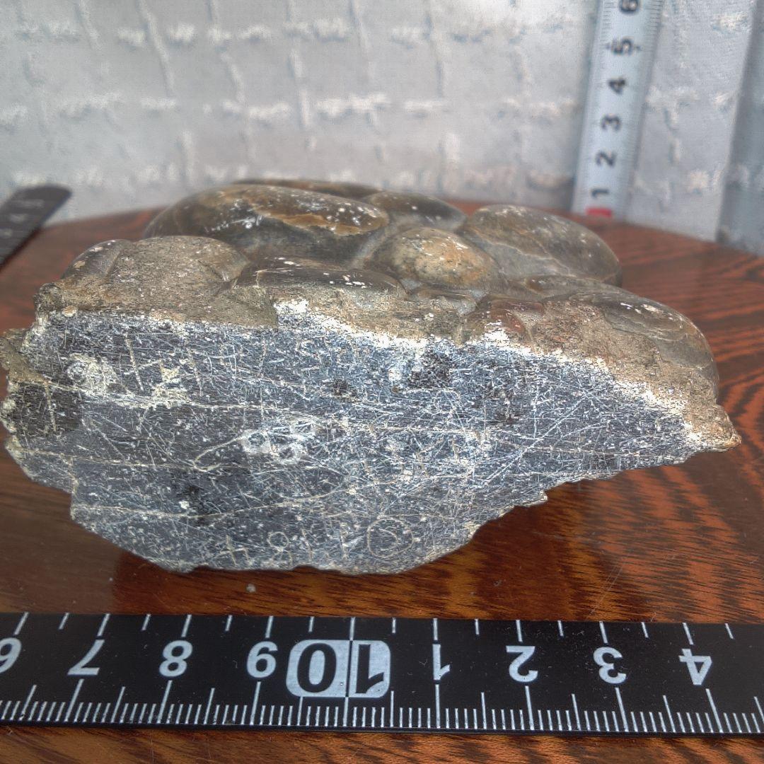 骨董５ イヌイット?黒色石製座仏像