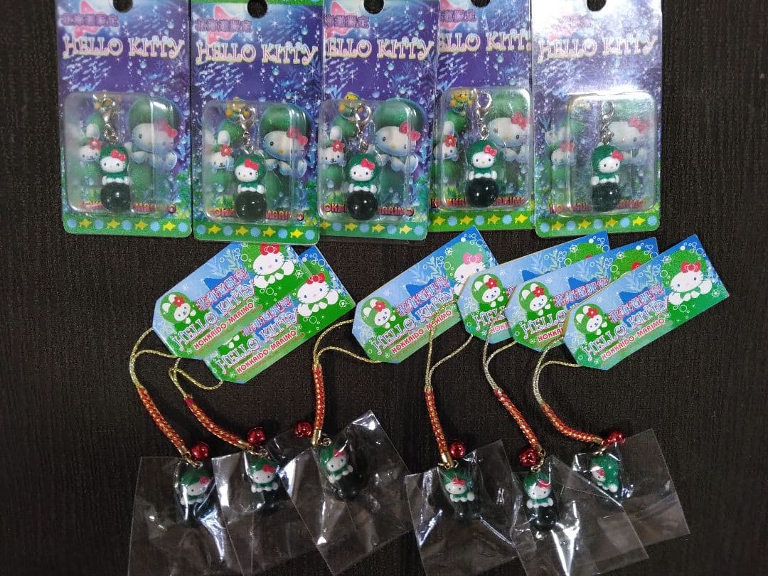 ご当地キティ　まとめて！　根付け ストラップ、ファスナーマスコット