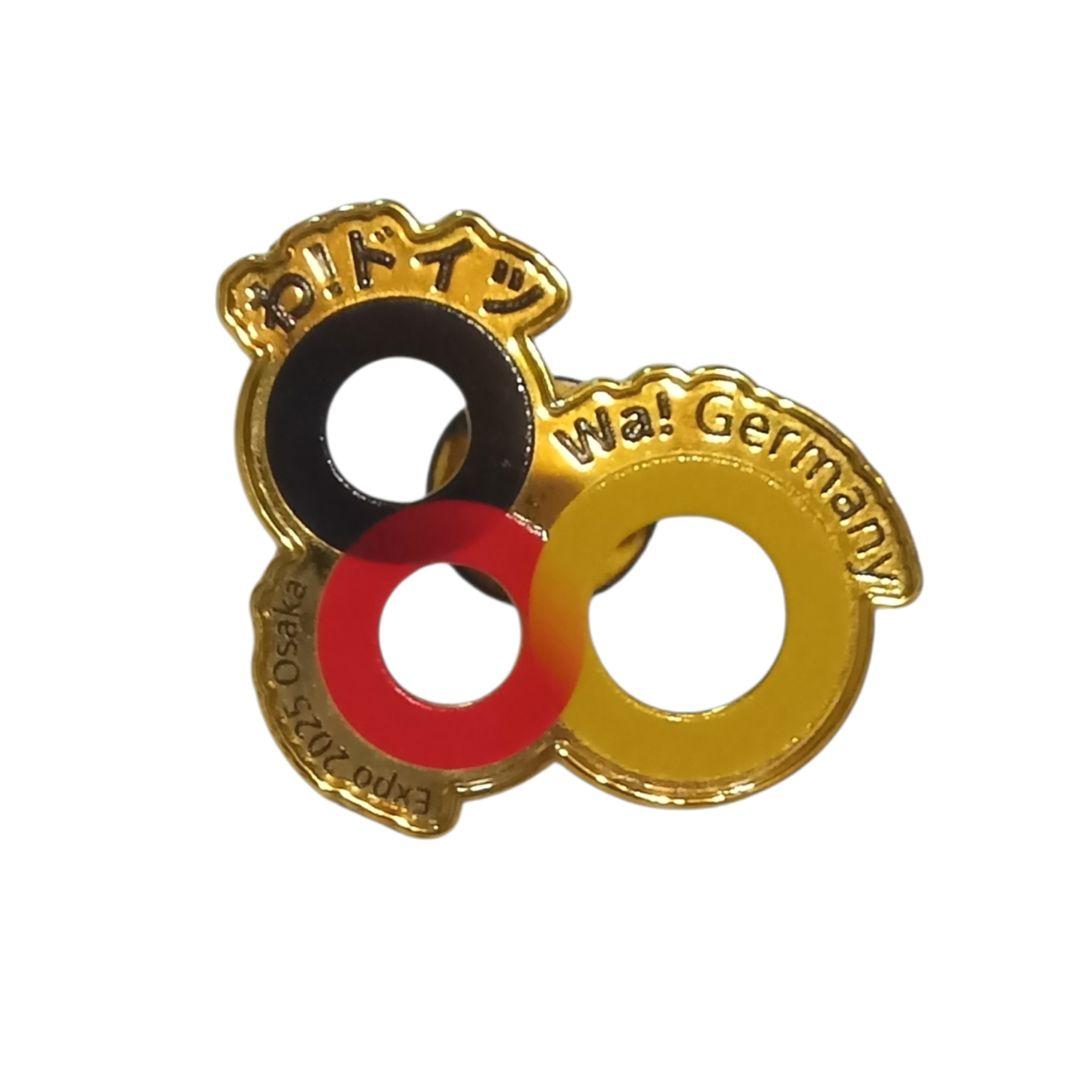 大阪・関西万博 ドイツパビリオン 限定ピンズ ロゴ柄 ゴールド