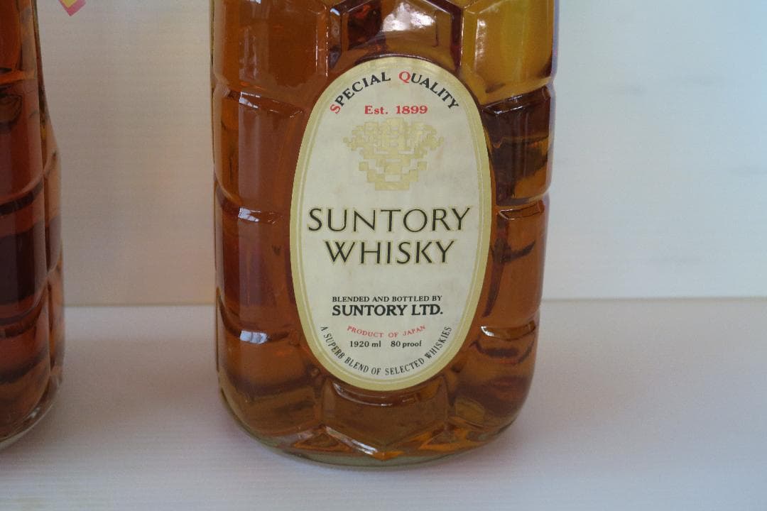 未開栓！３本セット！SUNTORY 角瓶 1920ml 亀甲ガラスボトル！