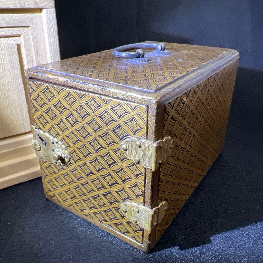 極上蒔絵小箪笥　木箱付　最大長さ約12㎝　東Y8-0105☆2Fチヒエ