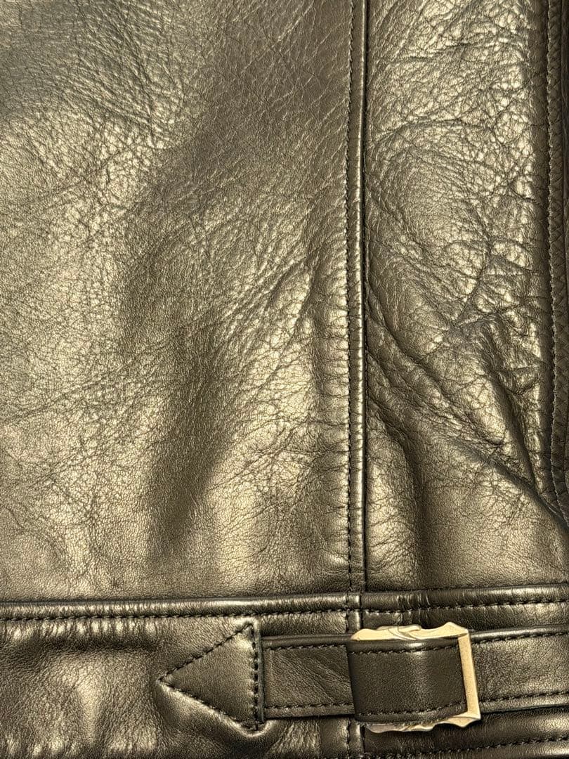 ディールデザイン レザー シングルライダースジャケット