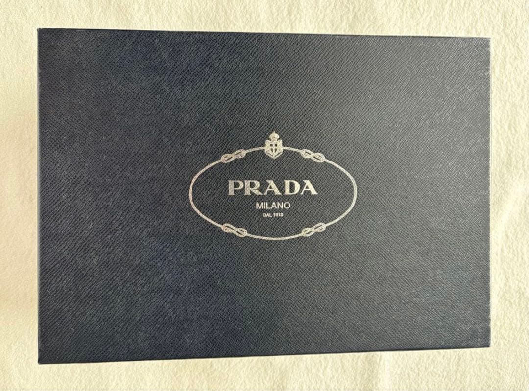 PRADA プラダ ブラッシュドレザー プレーントゥ シューズ 8 1/2