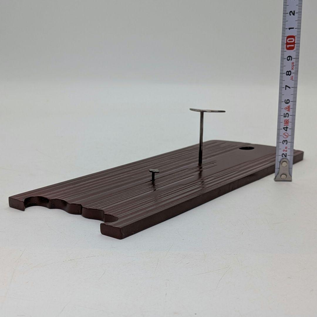 【塗・前端雅峯】【金具・蒼雲 作】 南鐐金具 扇子掛 共箱 純銀 茶道具 茶器