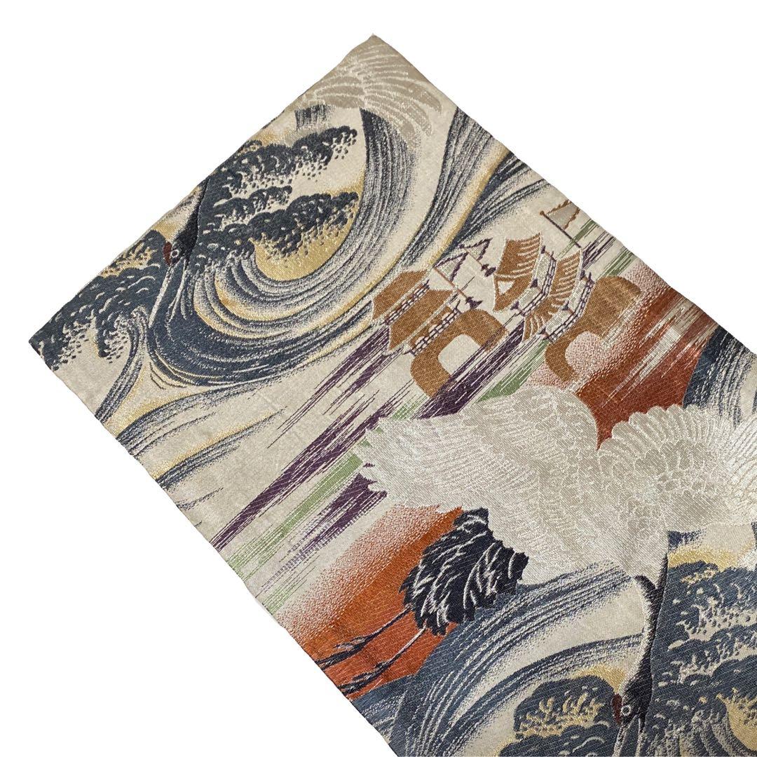 【専用です】 飛鶴 荒海 竜宮城 丸帯 古布 リメイク素材