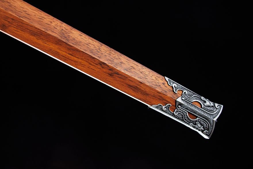 秦王-銀蛟 古兵器 刀装具 日本刀　模造刀 居合刀 武士道 鑑賞用 漢剣 美術刀