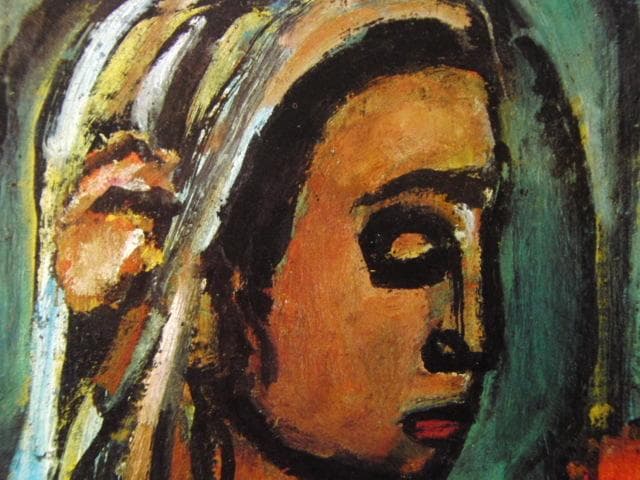 ルオー「キュームの巫女」、希少画集より、状態良好、新品高級額装付