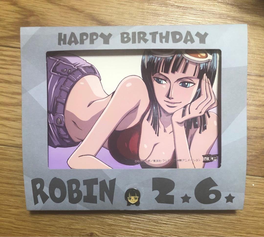 希少 初回限定 ワンピース ナミ サンジ ロビン バースデー ブロマイド ピンズ