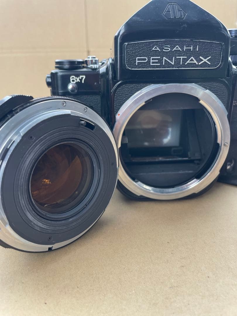 ひ*き様 Pentax 6×7 105mm F2.4 ウッドグリップ付き