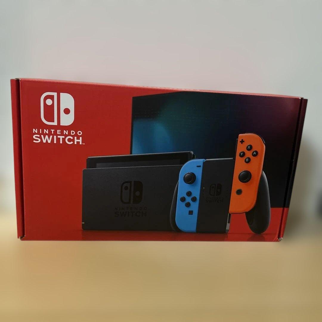 Nintendo Switch 本体 青/赤 箱、袋付き