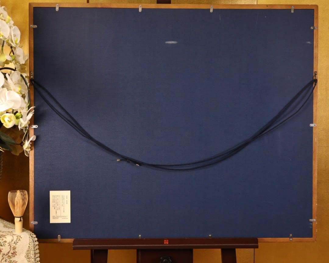 【真作】　BK272　二玄社 徐悲鴻 「 奔馬図 」 工芸画　複製画　額装