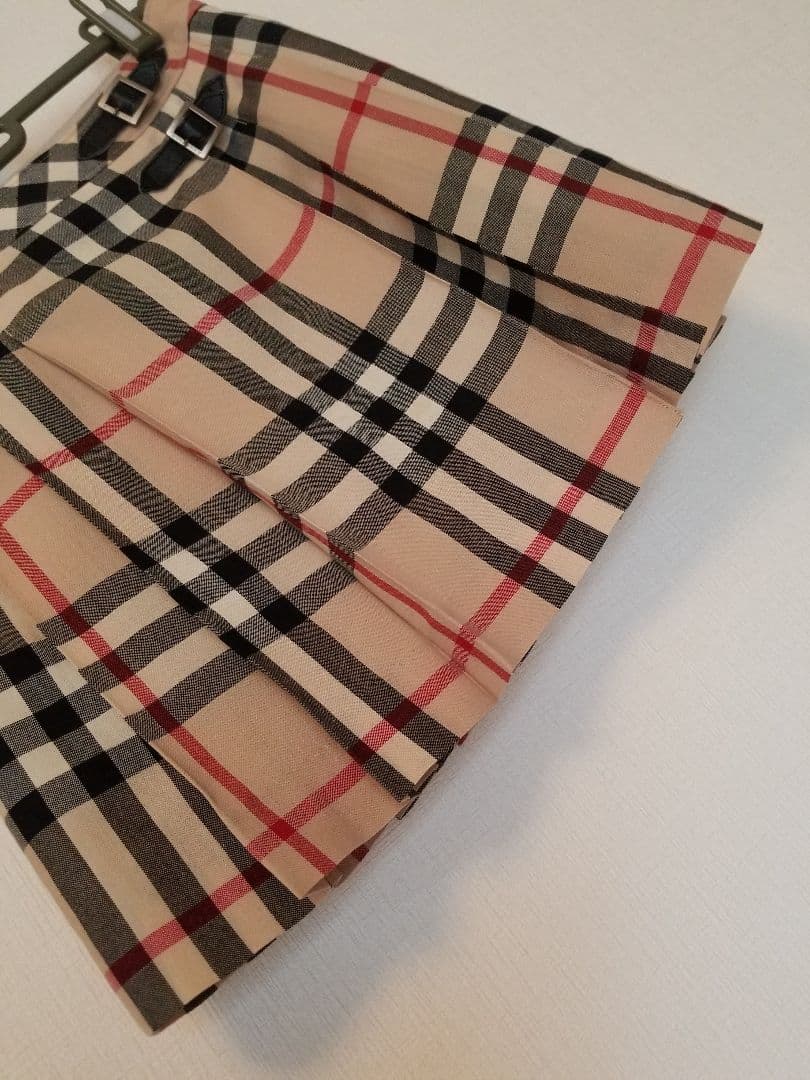 バーバリーロンドンキッズスカート本革ベルトフォーマル 入学 卒園 美品