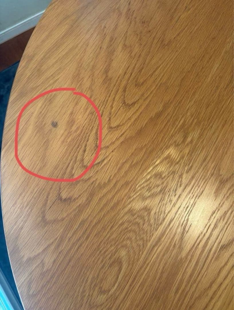 【直接引き取り希望】ダイニングテーブル 4人用 丸テーブル天然木円形