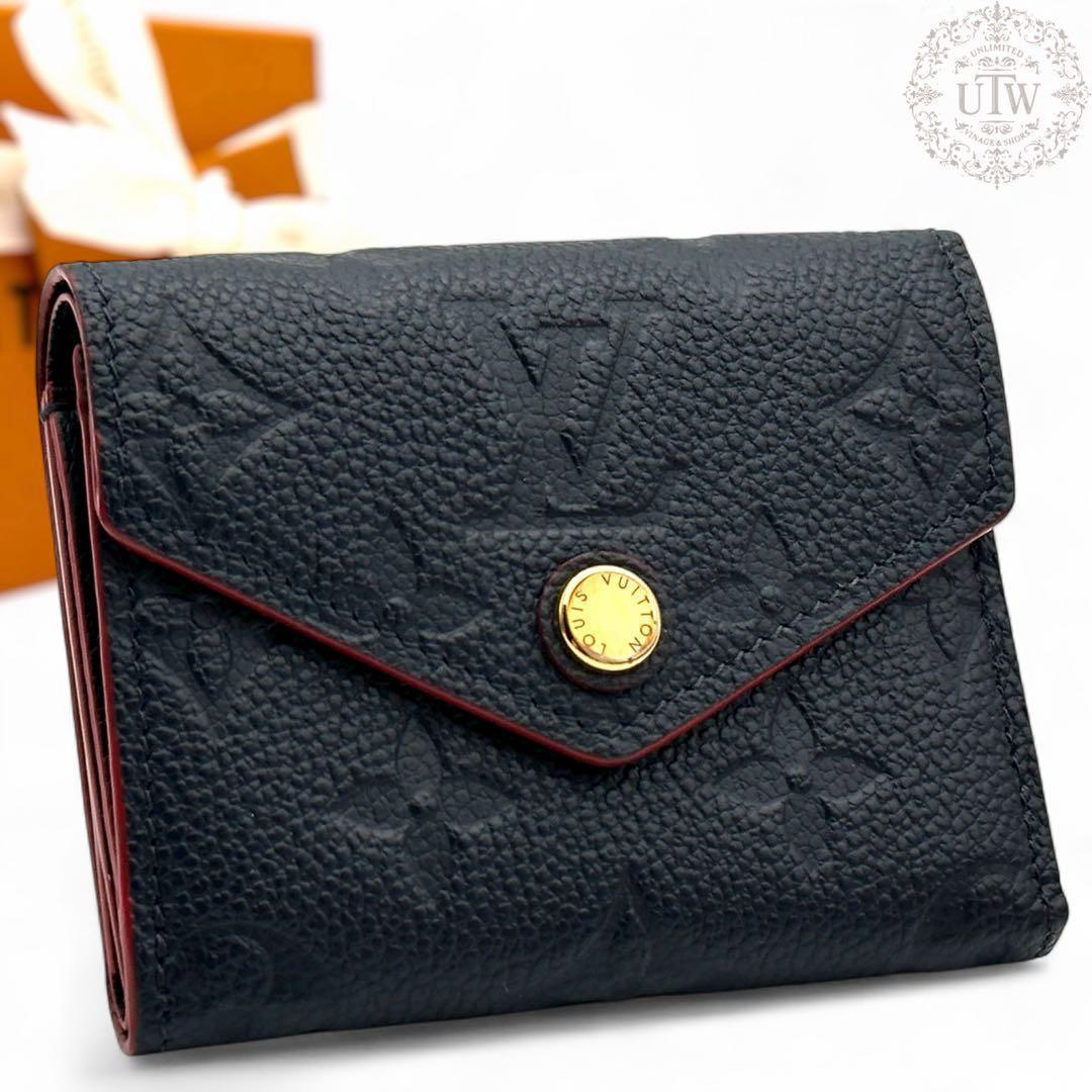 ほぼ新品未使用　アンプラント　ポルトフォイユ　ゾエ　マリーヌルージュ