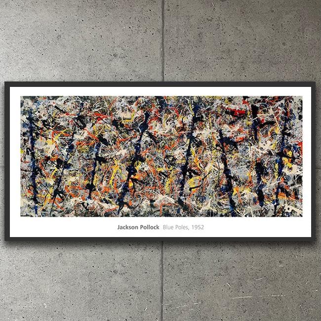 額装済/Blue Poles 1952（ジャクソン ポロック）