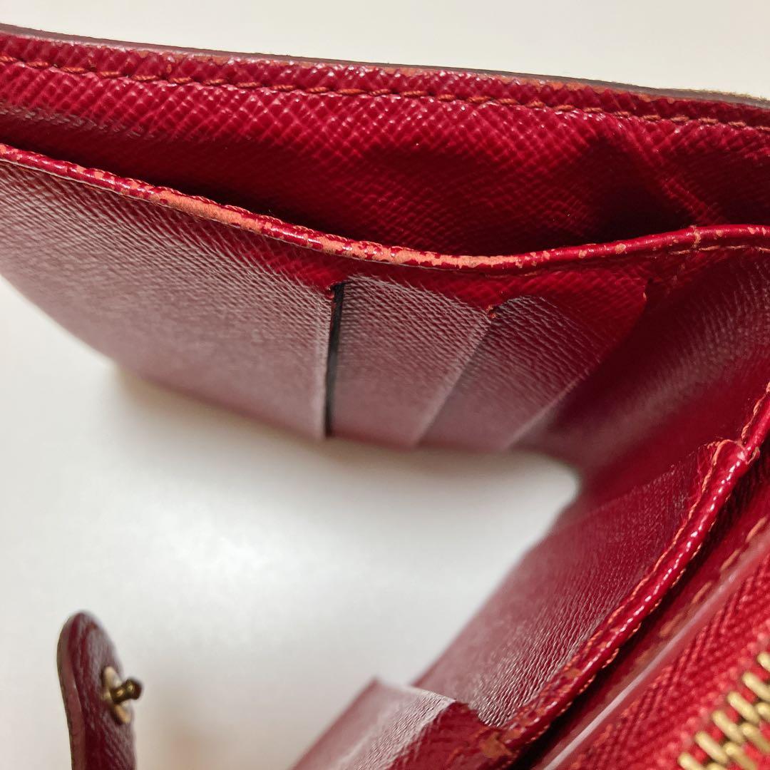 ルイヴィトン モノグラム コンパクトジップ 村上隆 チェリー 折り財布