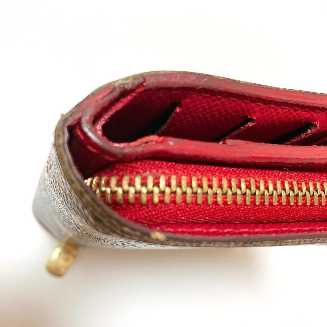 ルイヴィトン モノグラム コンパクトジップ 村上隆 チェリー 折り財布