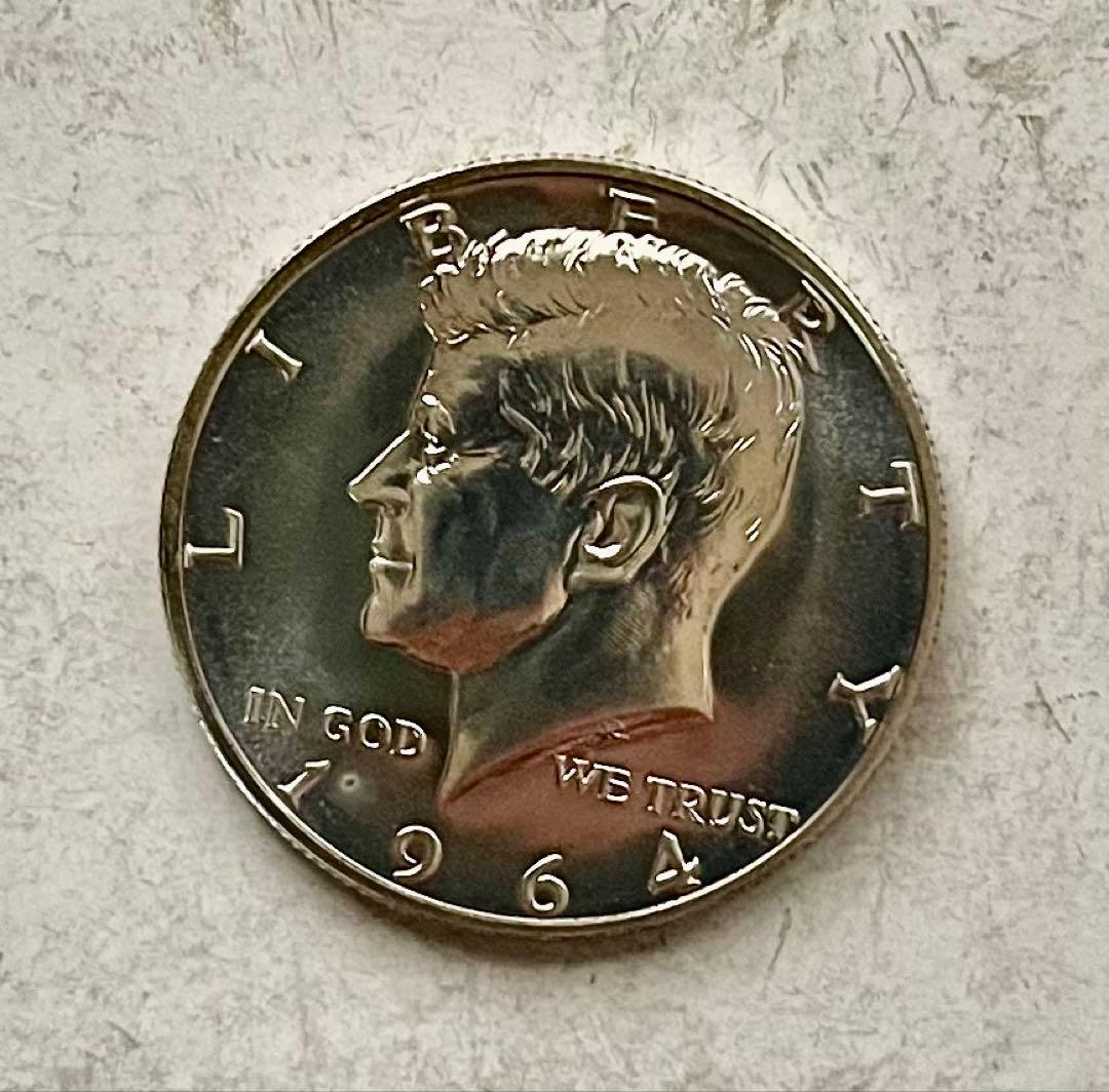 C379　1964年 ハーフダラー銀貨プルーフ ケネディ アメリカ