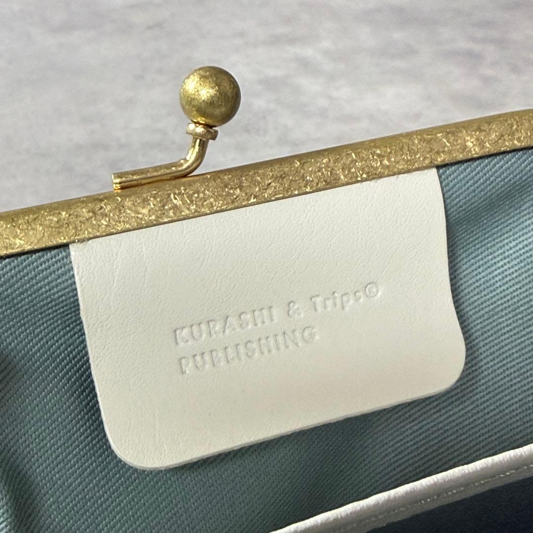 新品未使用✨北欧暮らしの道具店 がま口 本革 ミニウォレット アイボリー