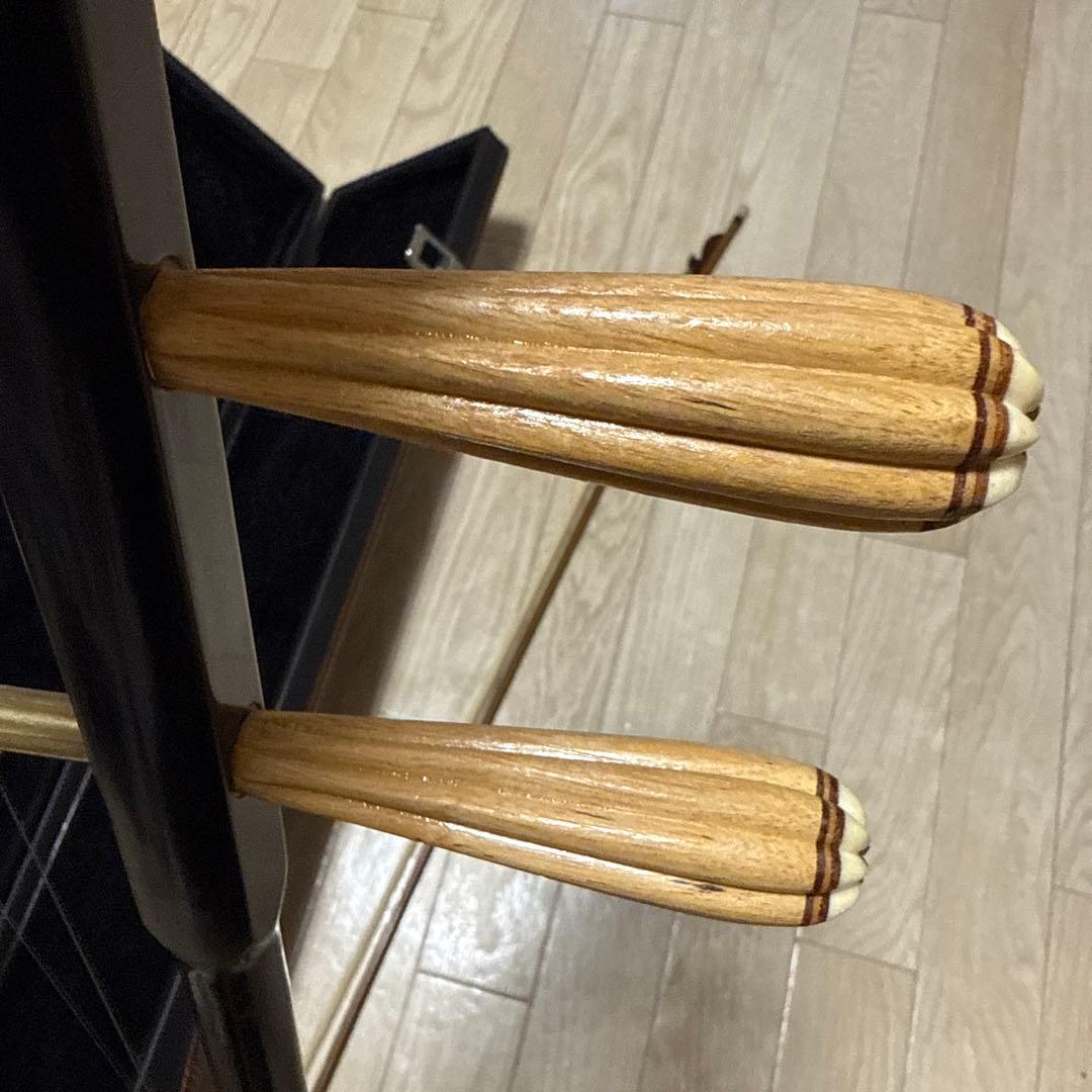 二胡 敦煌牌 上海民族楽器 弦、松脂、ハードケース付