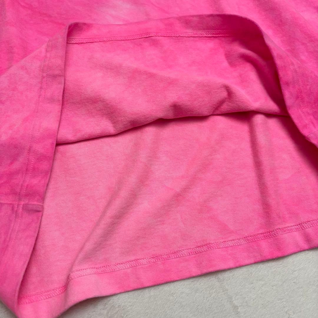 ルイヴィトン タイダイ インサイドアウトTシャツ ピンク LVロゴ M 22SS