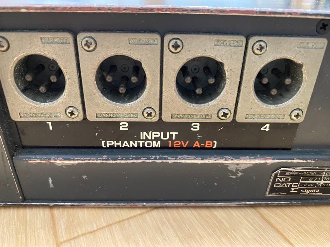 4chオーディオミキサー（sigma EFP-402L）