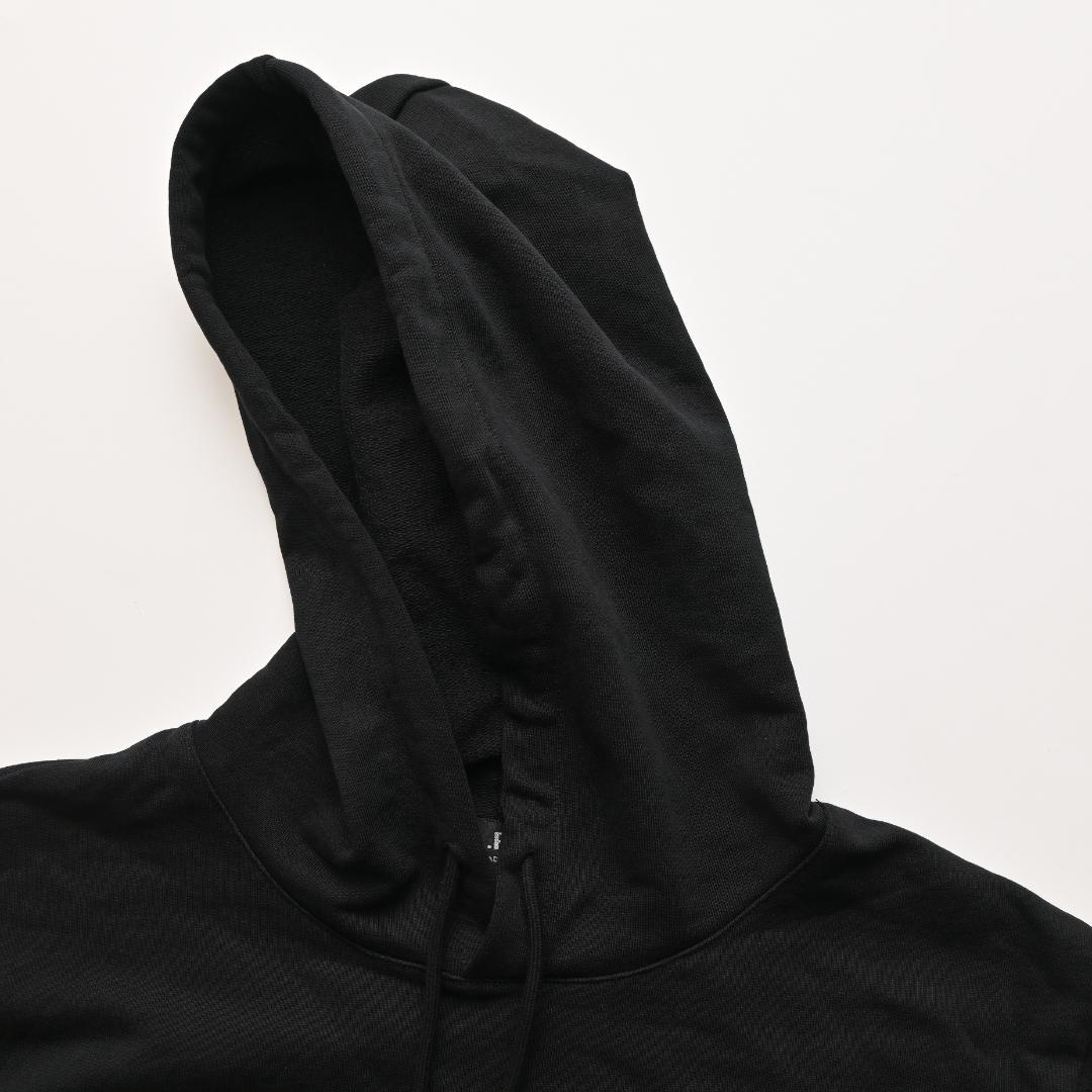 m*9様 A.P.C. アーペーセー ロゴ スウェットパーカー XL ブラック