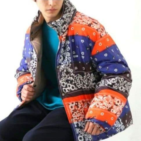 【値下げ価格】NOMA t.d. バンダナ柄 　リバーシブル　アウター