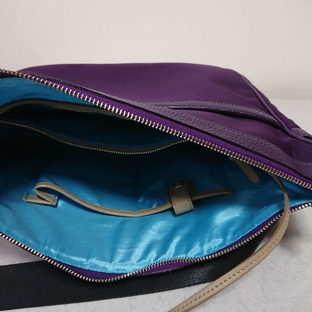 美品 A.D.M.J. パープル ショルダーバッグ ADMJ