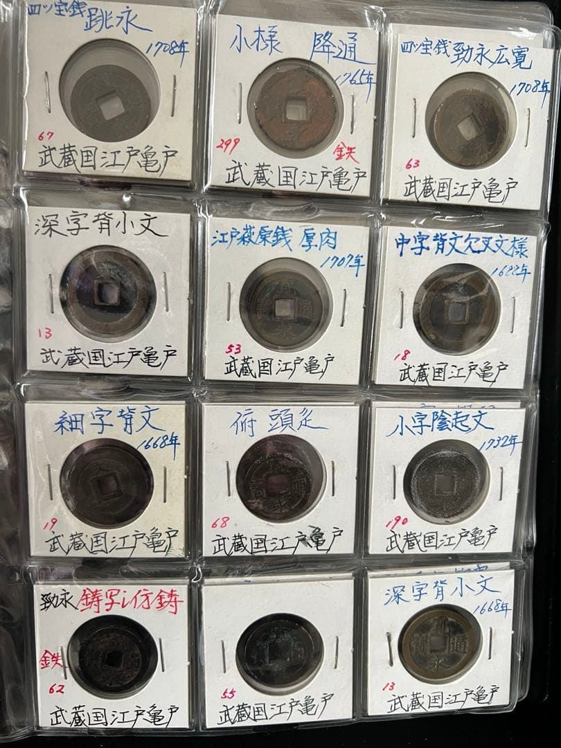 穴銭　寛永銭ブック2冊　128種類他