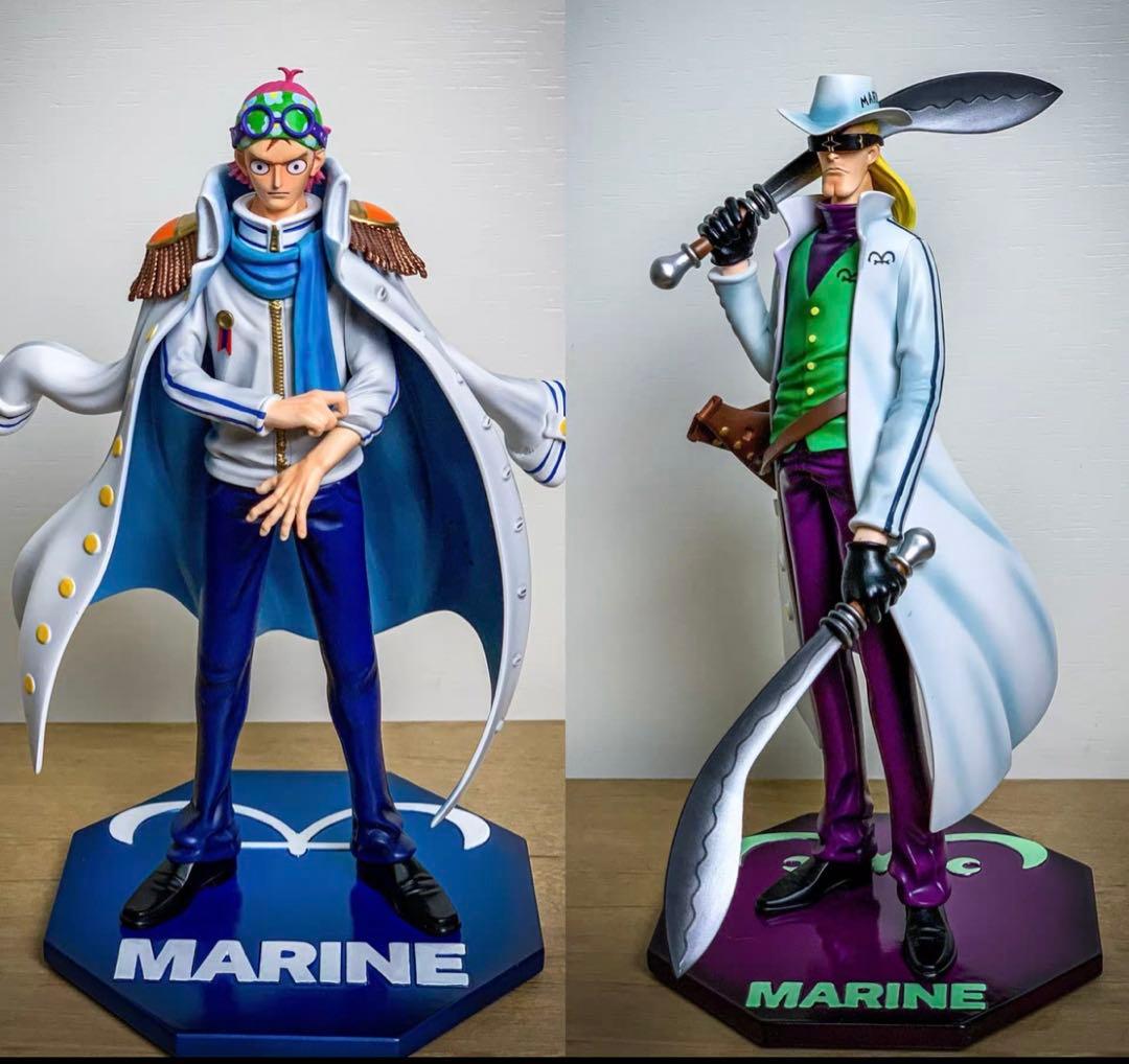 ワンピース コビー ヘルメッポ ガレージキット ガレキ スタチューX①