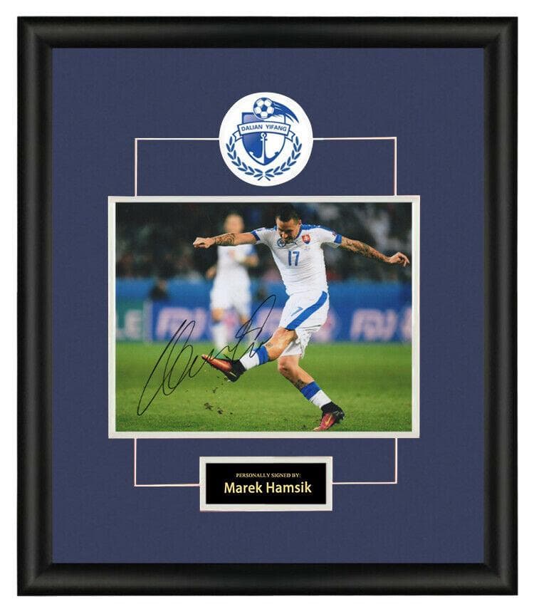 直筆サイン入り写真 マレク・ハムシーク 大連一方足球倶楽部 SA鑑定済