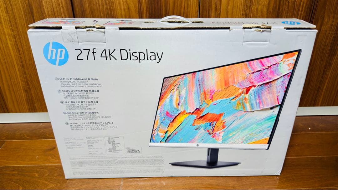 HP 27f 4K UHD 27インチ ディスプレイ モニター