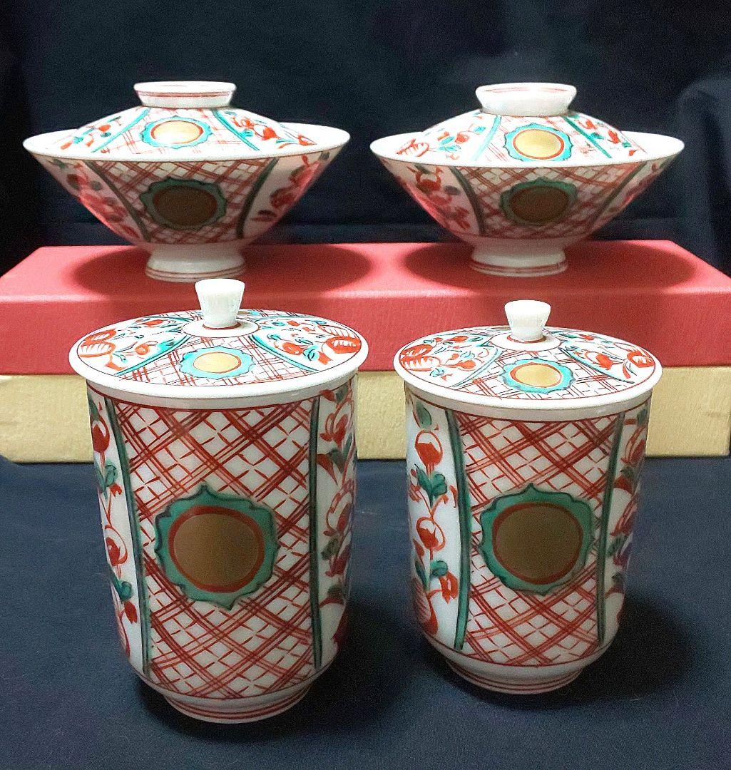 ◆新品未使用◆高野昭阿弥 夫婦茶碗 と 夫婦湯呑み