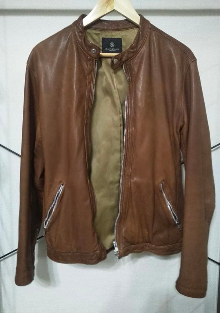 ユナイテッドアローズ 　レザージャケット　やぎ革　XL